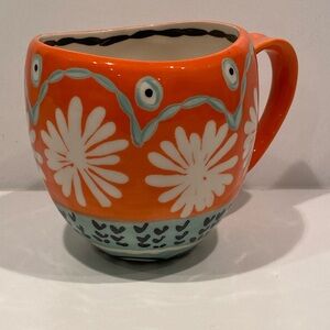 Anthropologie Hand Painted Mug ~ Cute & Colorful!